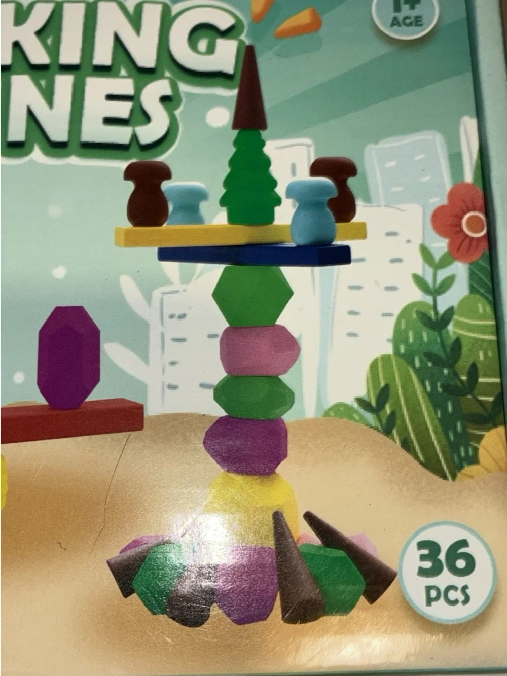Stacking Stones Kids Wooden Stacking Toy - Multicolor